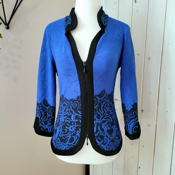 ⭐️ HOST PICK ⭐️ JOSEPH RIBKOFF | TEXTURED ZIPPERED FRONT STRETCH JACKET - Picture 11 of 12